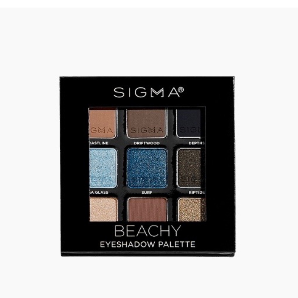 New Sigma Beauty — Beachy Eyeshadow Palette (9-Shade Compact / Full Size / NIB)